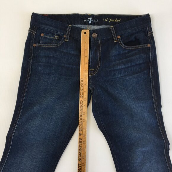 7 For All Mankind A Pocket Flare Jeans Womens 32 - Picture 10 of 11